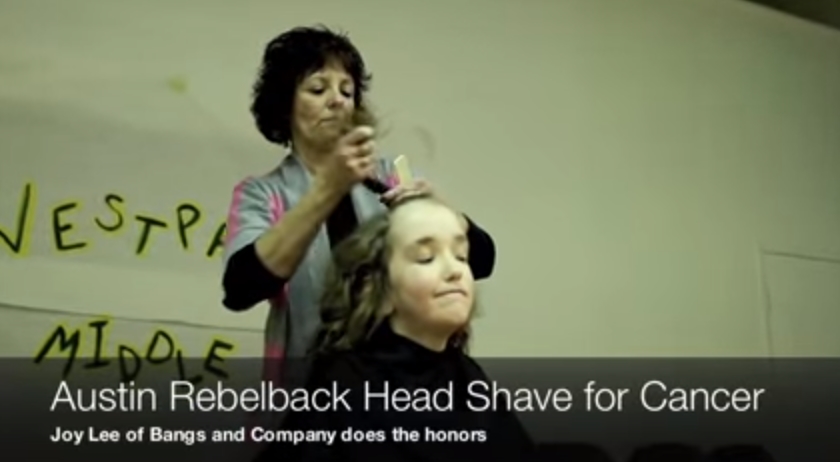Image: More than 100 Brave the Shave to support children’s cancer research